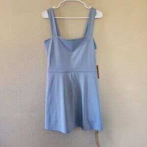 Reformation Ecomove Active Dress Farrah Sky Blue Size Large Casual Lounge Nwt